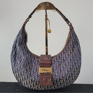 •CHRISTIAN DIOR• Vintage Street Chic Half Moon Hobo bag